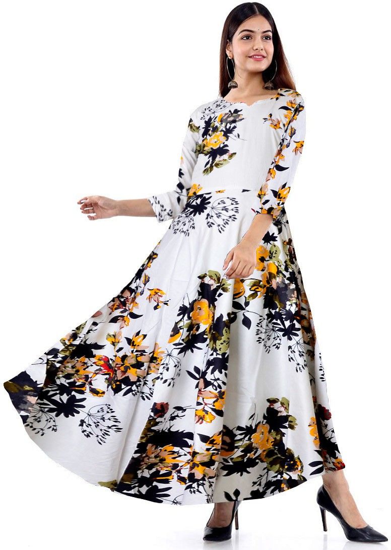 Printed Pure Cotton Stitched Anarkali Gown-image-37