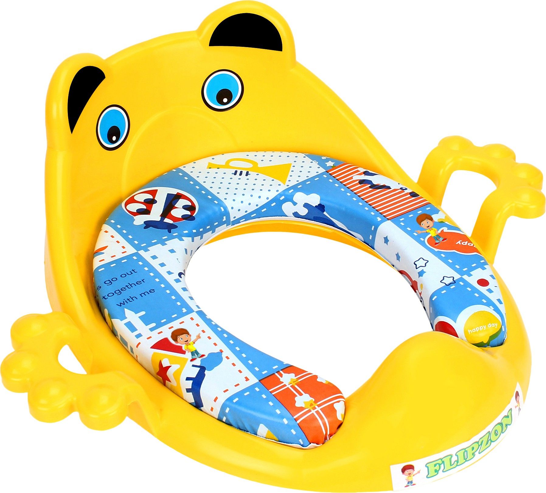 Baby Cushioned Potty Seat, Toilet Comfortable Seat with Handle Potty Seat