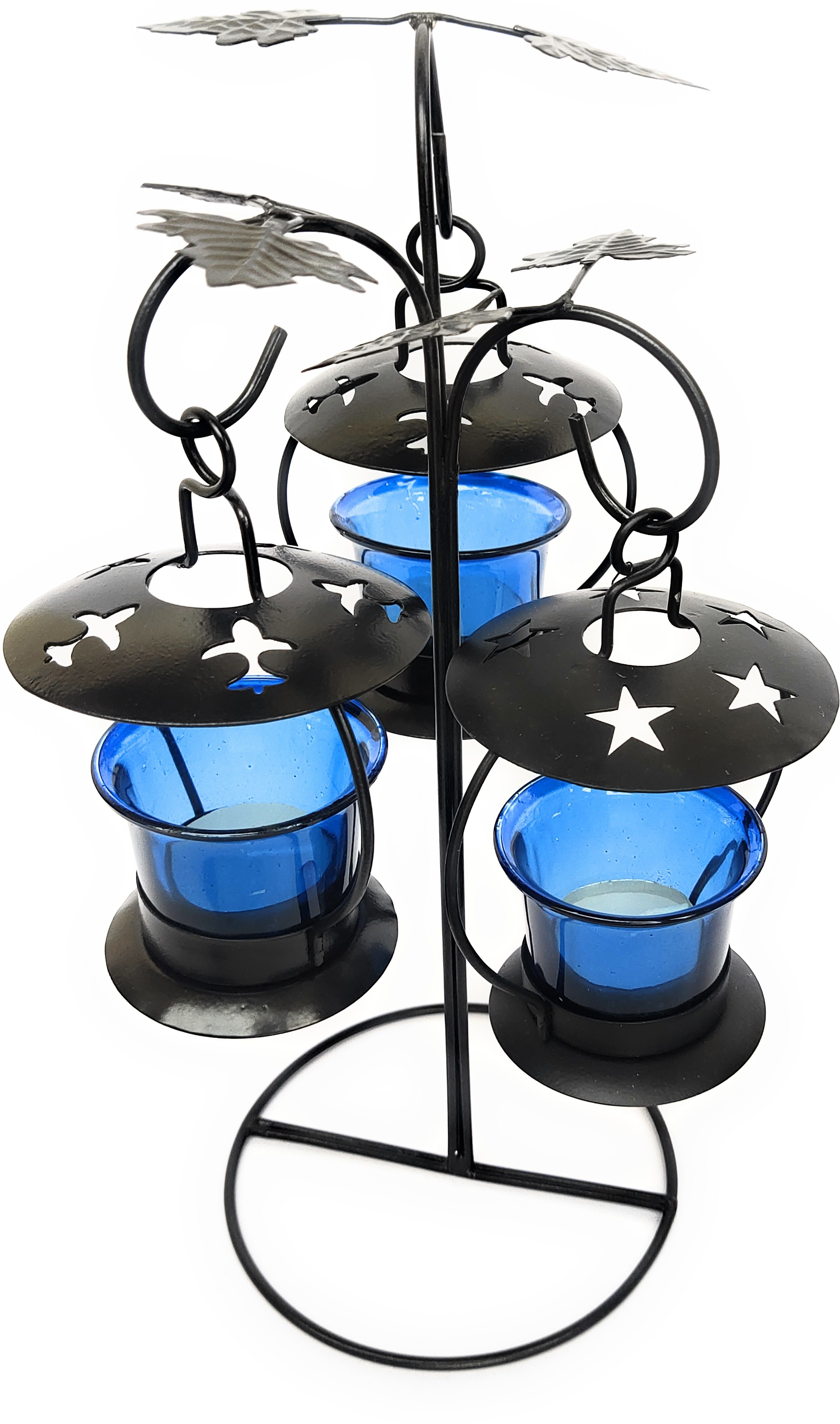 amishi blissful decor Black Cast Iron Hanging Lantern-picture-28