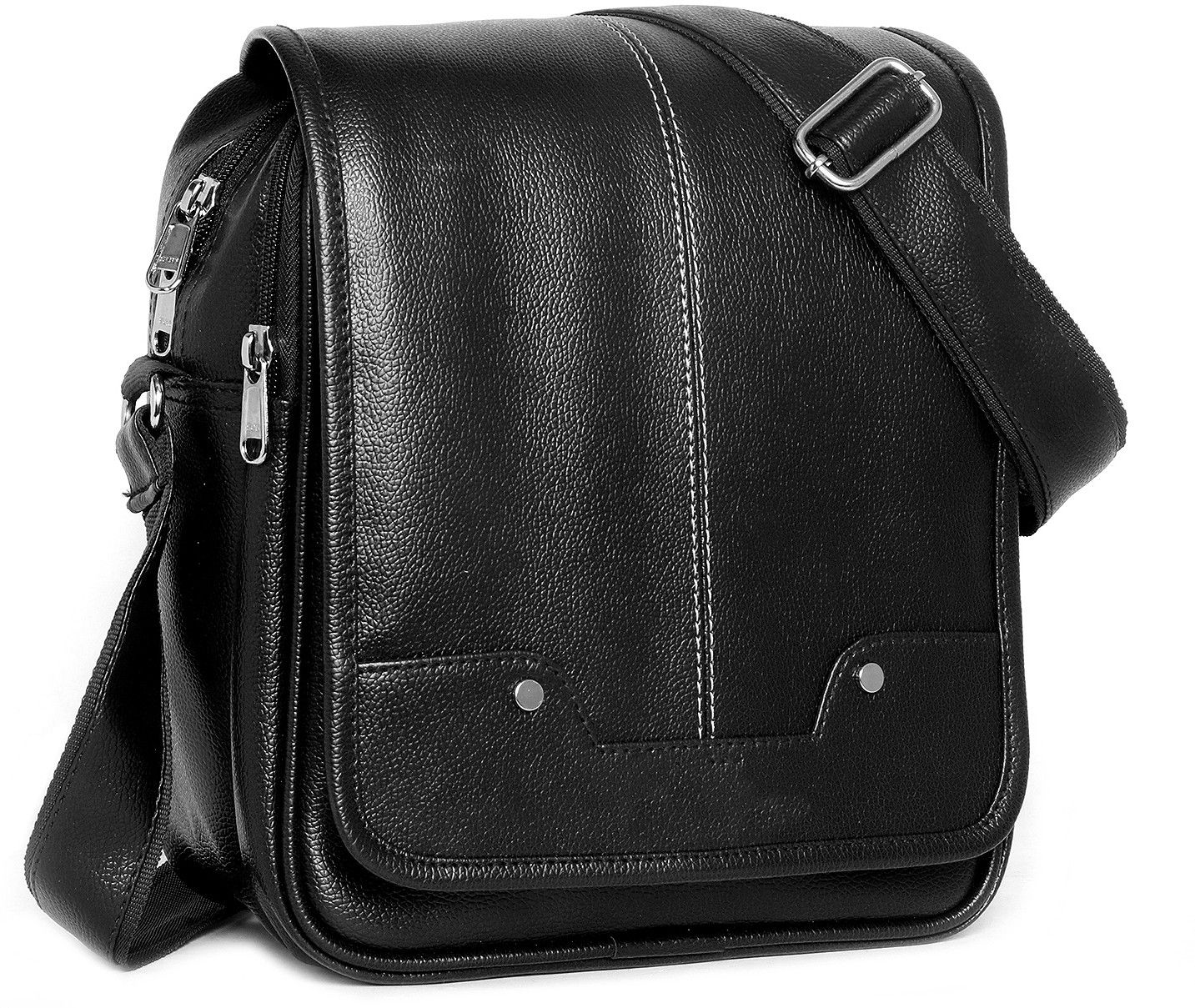 spotic Black Men Sling Bag - Mini SPT-MEN-SLING-BAG-041-BLACK-picture-17