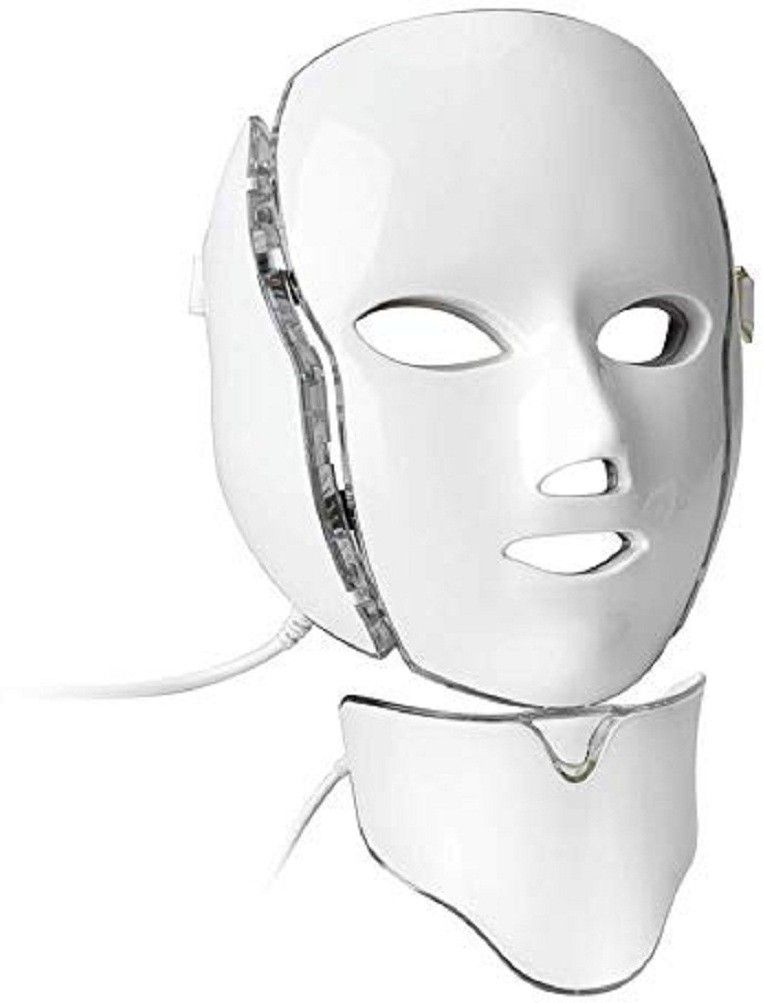 aravli LED Photon Therapy 7 Colors Light Treatment Facial Beauty Skin Care Rejuvenation Phototherapy Mask PDT Beauty Face for Home (Red Blue Green) Portable Galvanic Facial Machine-picture-11