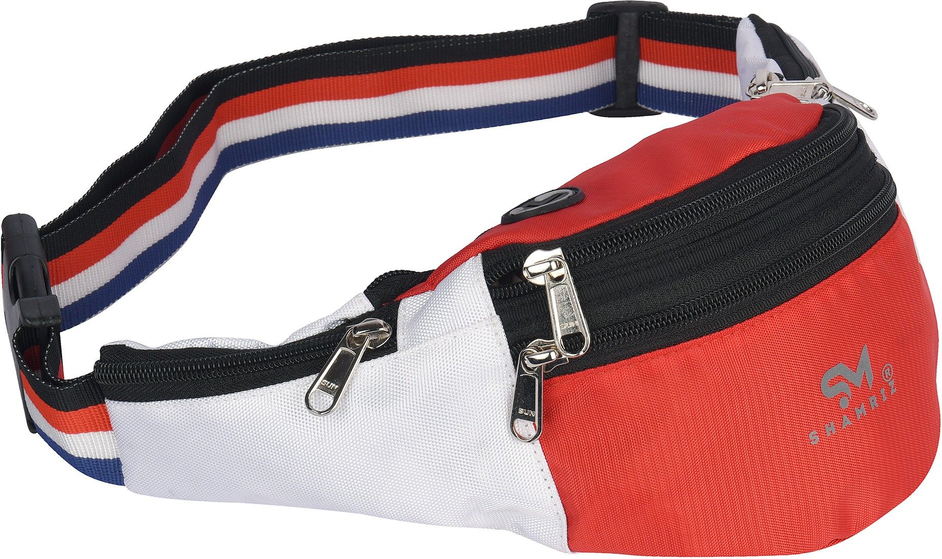 SHAMRIZ RED-WHT Boys and Girls Travel Waist Pouch for all essential