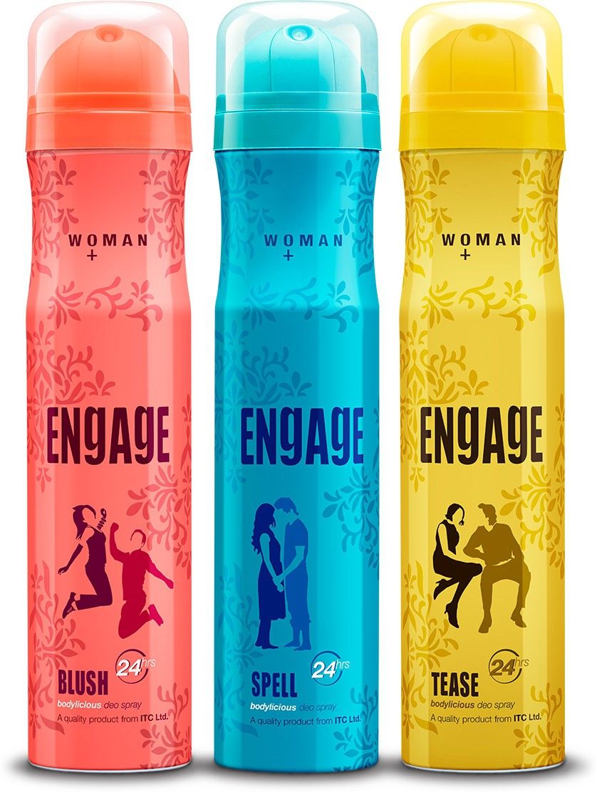 engage Blush, Spell and Tease Deodorant Spray - For Women, Pack of 3 Deodorant Spray-For Women-picture-26