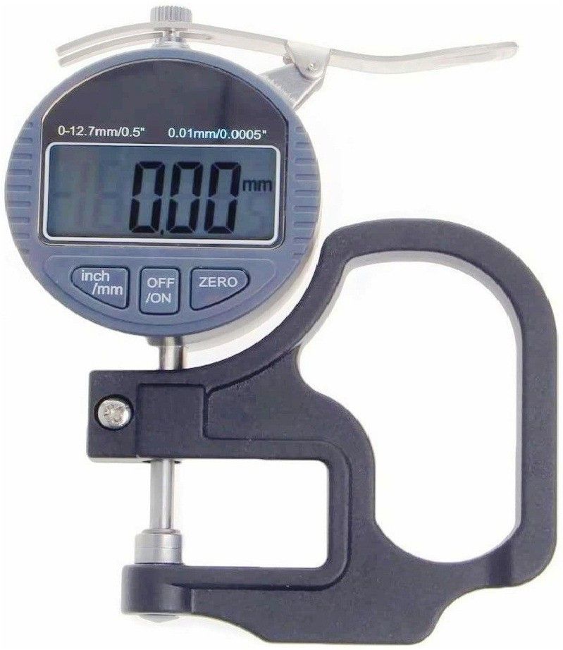 divinext Digital Thickness Gauge Electronic Thickness Micrometer 0-12.7mm / 0.5 Round Head Electronic Thickness Gauge Depth Measurement 0.01mm High Accuracy IP54 Waterproof Oil Proof LCD Portable Digital Micrometer Micron Thickness Meter Depth Tester with RS232 Data Output Micrometer Screw Gauge-picture-17