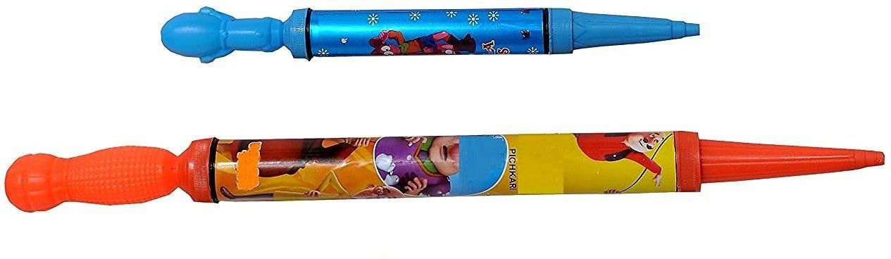 vr creatives Hand Small + Large Holi Pichkari Water Gun Pump Squirt Gun for Boy, Girls, Kids, Children (Multi-Color) Holi Gift Pack of 2 Water Gun-picture-12