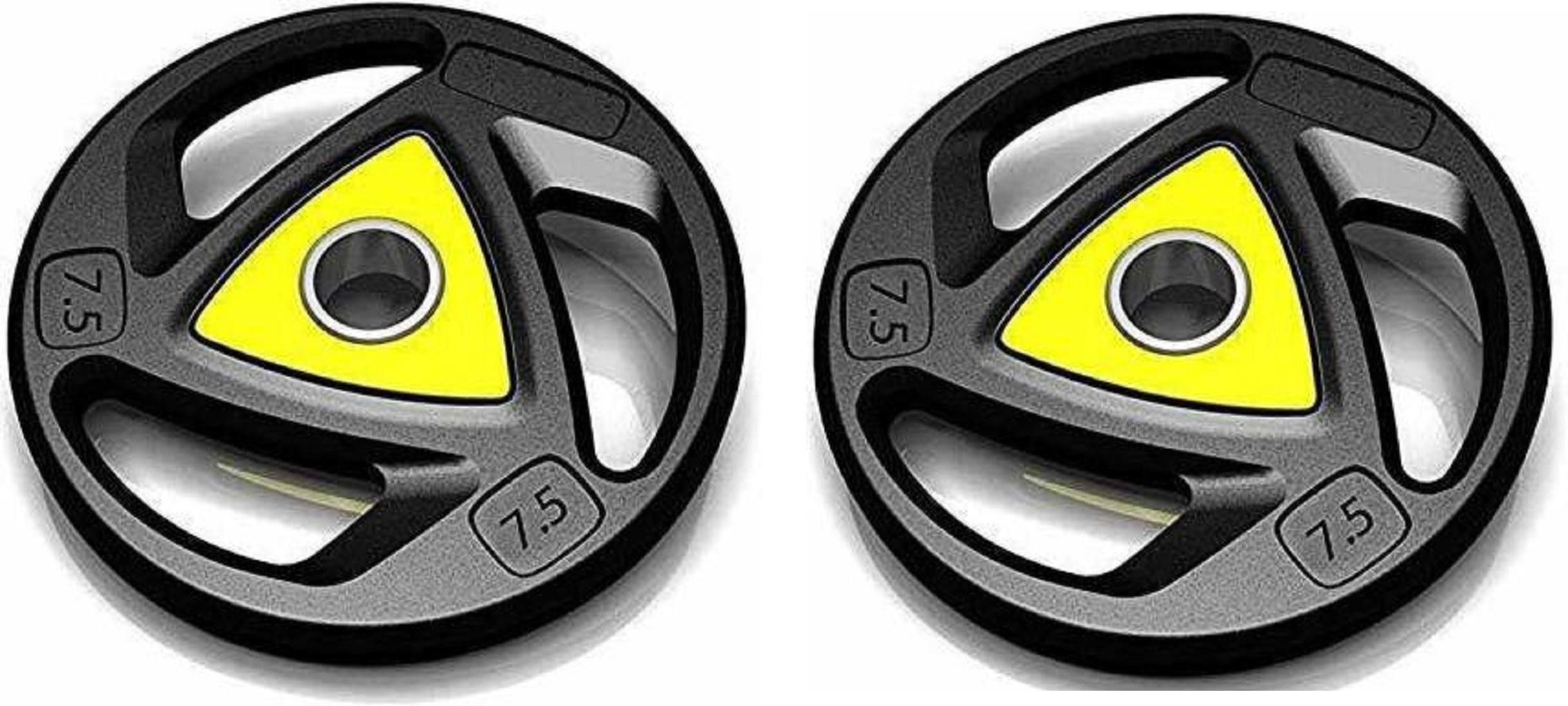 15 kg Weight Plate?7.5 Kg X 2 Olympic Size Rubber And Integrated Grip Durable(15 KG) Home Gym Combo-image-37