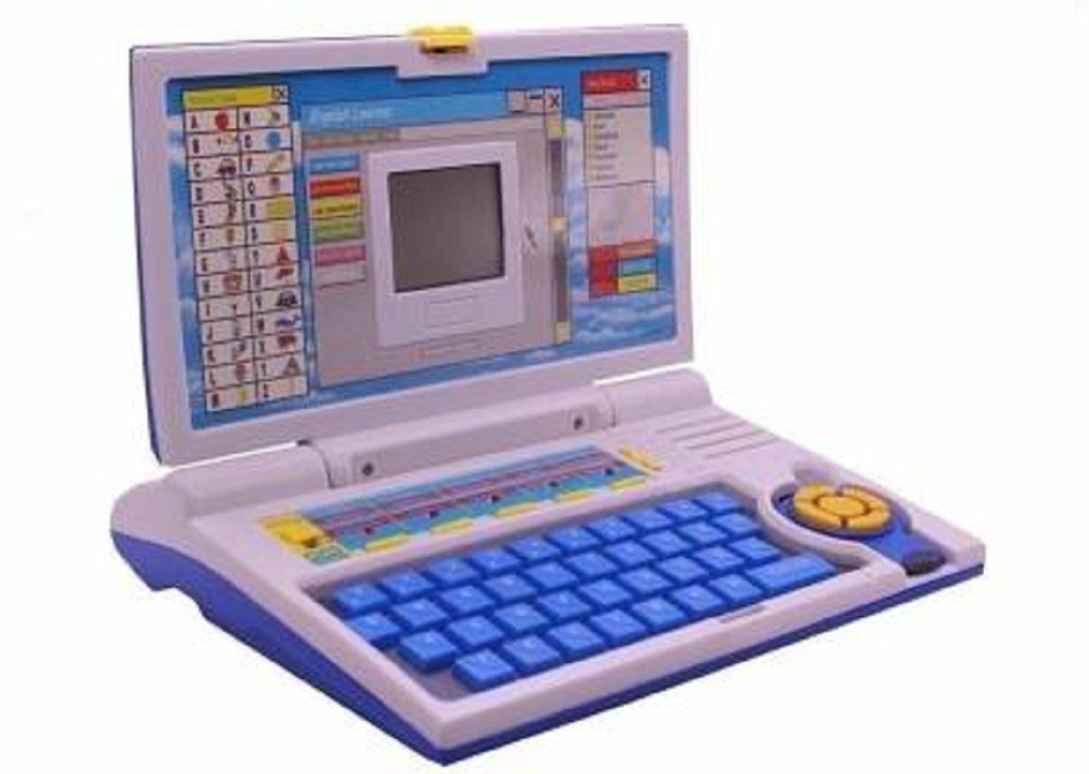 English Learner Kid Fun Activities Educational Game Laptop with Mouse Control (Multicolor)