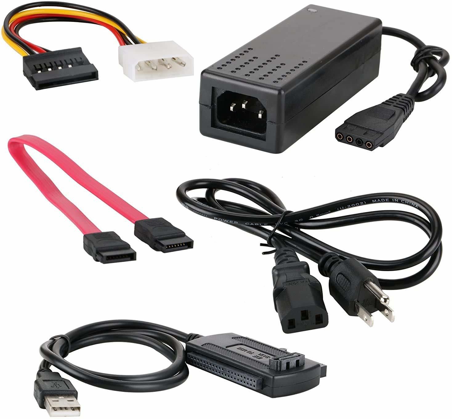 ULTRABYTES R-Drive 3 USB 2.0 To SATA IDE Cable, SATA/PATA/IDE Drive to USB 2.0 Adapter Converter Cable for 2.5/3.5 Inch Hard Drive / 5 inch Optical Drive with External AC Power Adapter 3.5 inch R-Drive 3 USB 2.0 To SATA IDE Cable-image-24