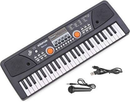49 49 Keys Piano Keyboard with Microphone, USB Power Cable & Sound Recording Function Analog Portable Keyboard (49 Keys) Digital Portable Keyboard-image-23