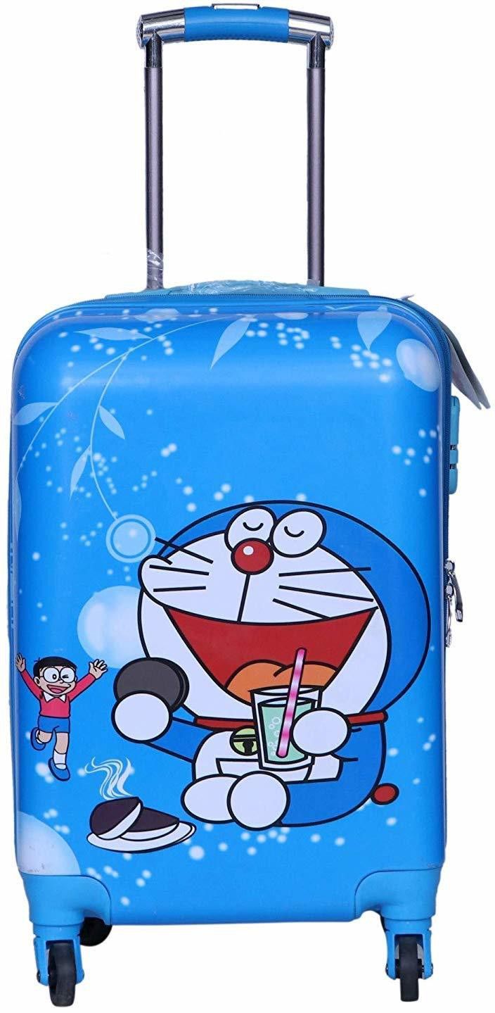 Small Cabin Suitcase (55 cm) 4 Wheels - Kids cartoon 20 INCHES Travel Suitcase Trolley Bag for Girls & Boy's - Blue-image-27