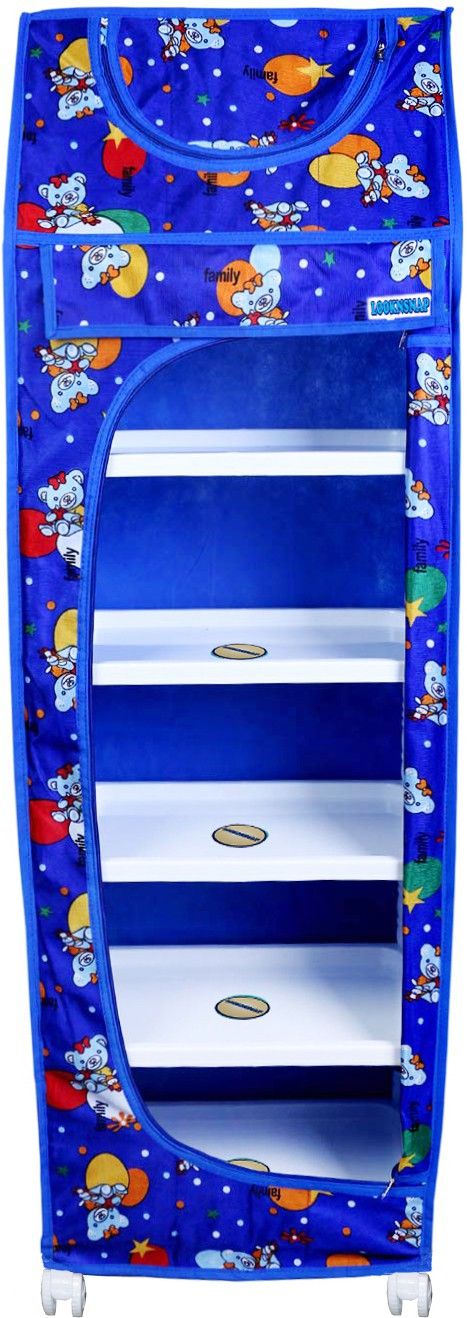Baby 6 Shelve Unbreakable Material PVC Collapsible Wardrobe