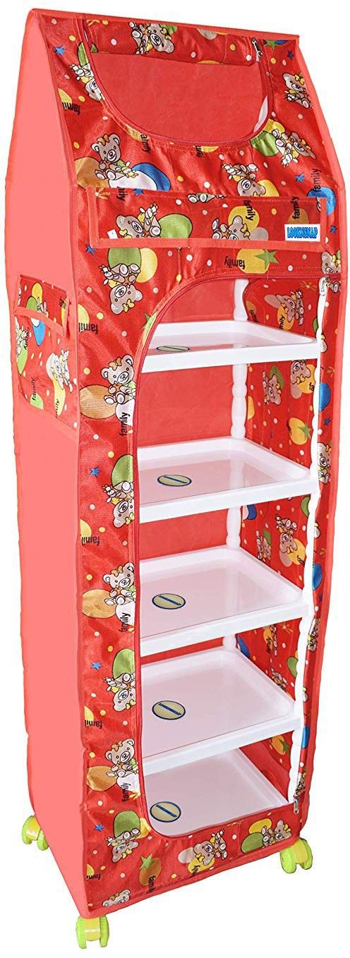 looknsnap Baby 6 Shelve Unbreakable Material PVC Collapsible Wardrobe-picture-13