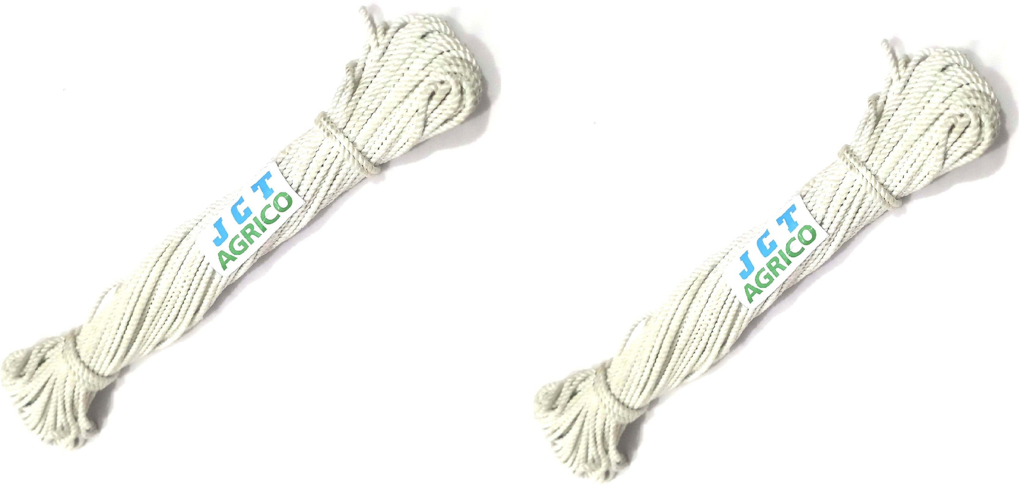 jct agrico SET OF 20M AND 20M 2 COTTON (PUSHTI) ROPE VERY STRONG ROPE USE FOR DIY HOME DECOR White-picture-11