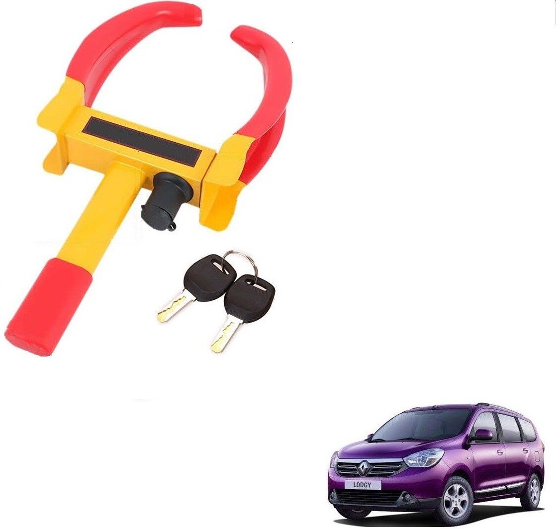 kozdiko YELLOW ANTI THEFT WITH 2 KEYS FOR RENAULT LODGY Wheel Lock-picture-42