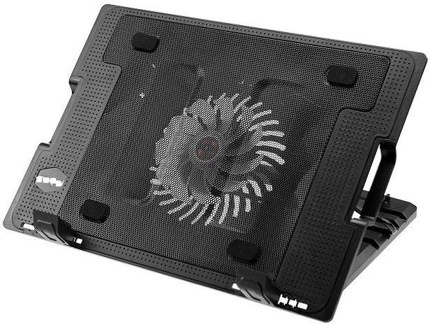TECHON Ergo Laptop Stand with 14cm Fan with USB HUB 1 Fan Cooling Pad (Black) 1 Fan Cooling Pad-picture-17