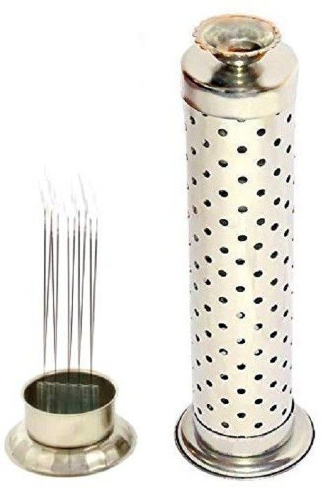 anne-kee Steel Agarbatti Stand diya Pooja Agarbatti stick Holder Stainless Steel Incense Holder Set-picture-28