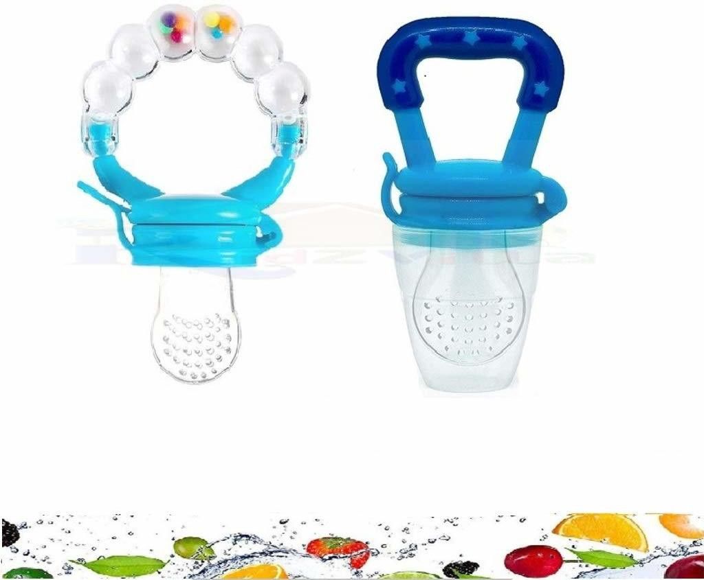 Baby 2 Pcs Fresh Food Nibbler Baby Pacifiers Feeder Kids Fruit Feeder Nipples Feeding Safe Baby Supplies Nipple Teat Pacifier Bottles Teether and Feeder Soother-image-16
