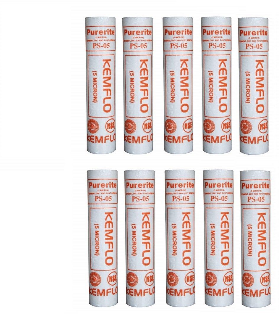 Spun Filter Candle 10inch ,Outer Filter,Catridge,Compatible with all domestic water purifiers pack of 10pcs Solid Filter Cartridge