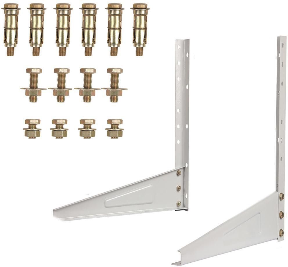 Heavy Duty Split Air Conditioner Outdoor Wall Mounting Brackets Ac out door stand for 1 Ton, 1.1 Ton, 1.2 Ton, 1.5 Ton, 2 Ton Outdoor Units 0.8 Ton to 2.0 Ton Shelf Bracket