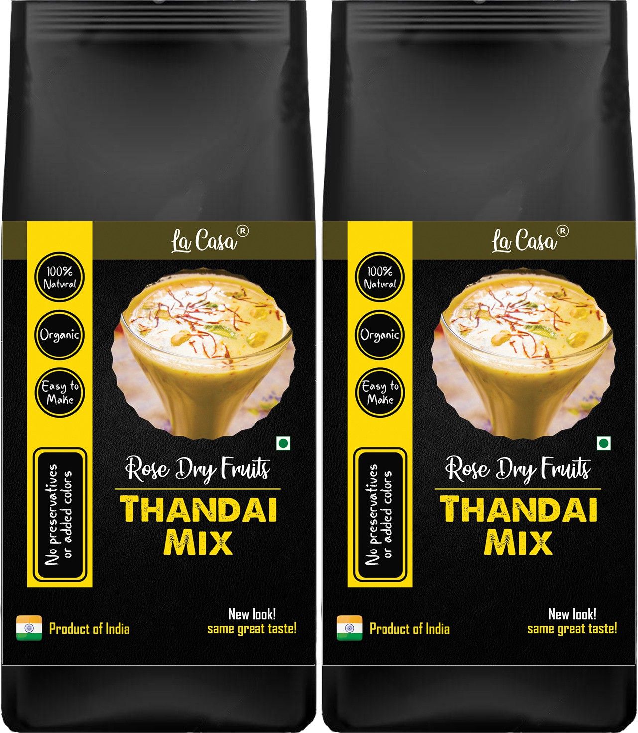 la casa Rose Dry Fruits Thandai Mix | Combo Pack of 2 | Contains Almonds, Pistas, Elaichi & Rose Petals |-picture-14