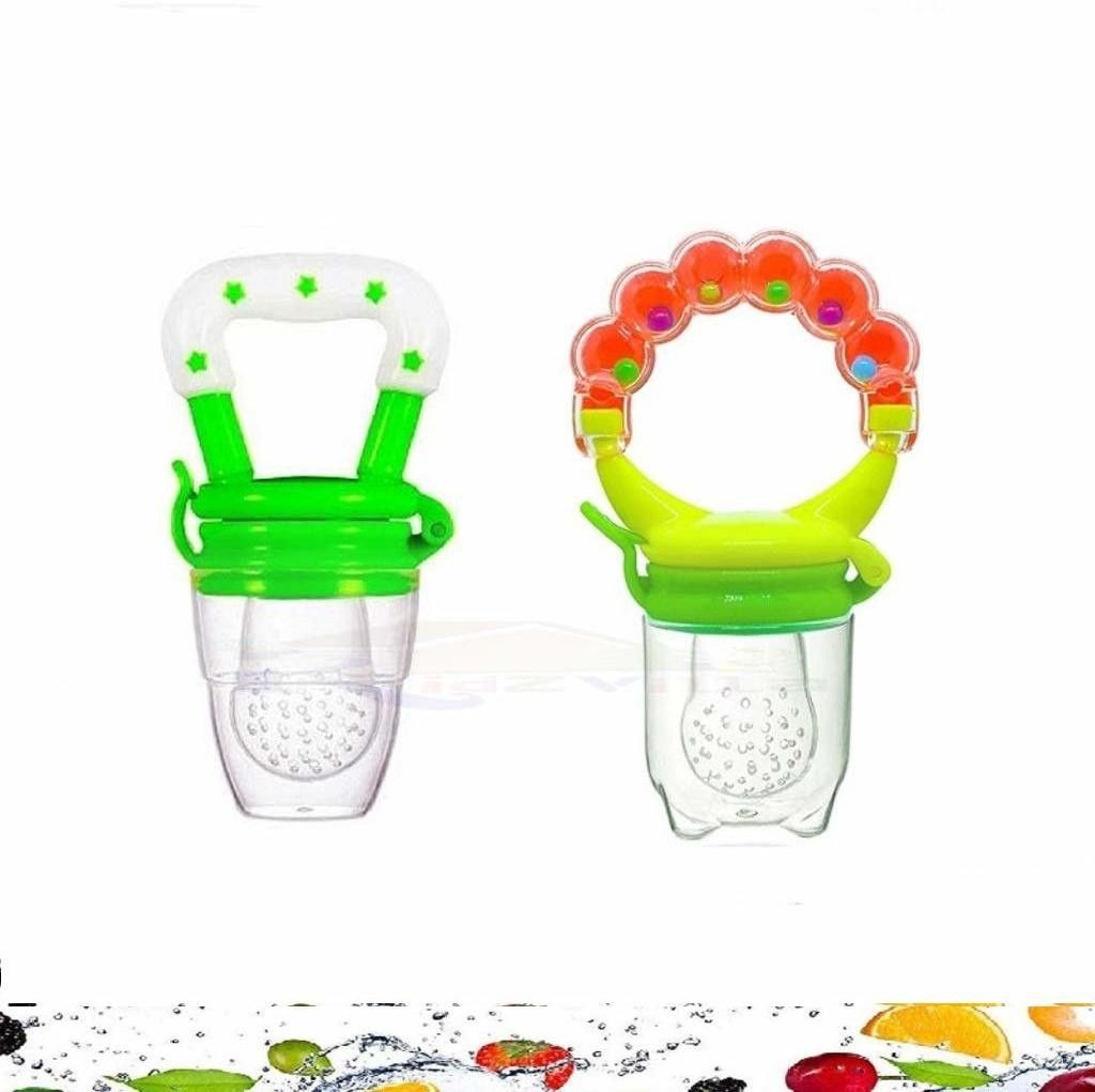 Baby 2 Pcs Fresh Food Nibbler Baby Pacifiers Feeder Kids Fruit Feeder Nipples Feeding Safe Baby Supplies Nipple Teat Pacifier Bottles Teether and Feeder Soother Soother-image-18