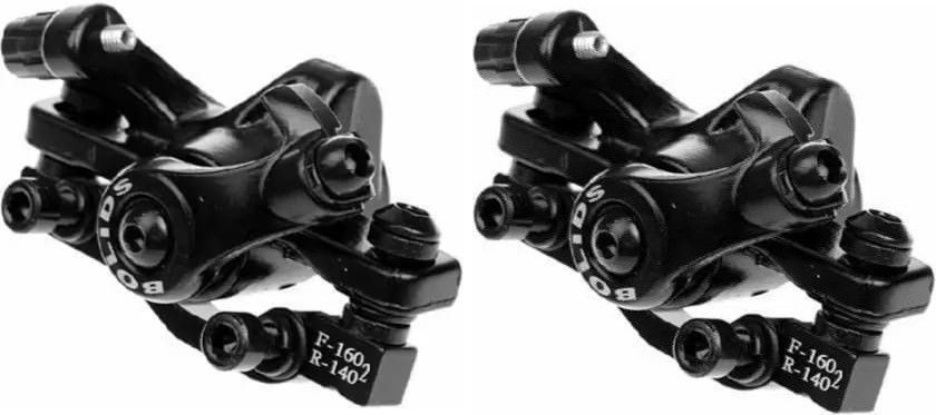 Set Of 2 Front&Rear Disc Brake Machine Bicycle Mechanical Caliper Aluminum Alloy Bicycle Brake Disk-image-12