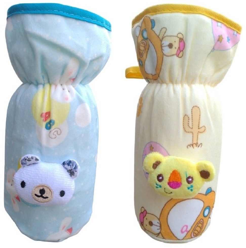 Avent Broad /Wide Neck Feeders Soft Plush Stretchable Baby Feeding Bottle Cover with Easy to Hold Strap | Suitable for 240, 260ml & 330ml-image-6