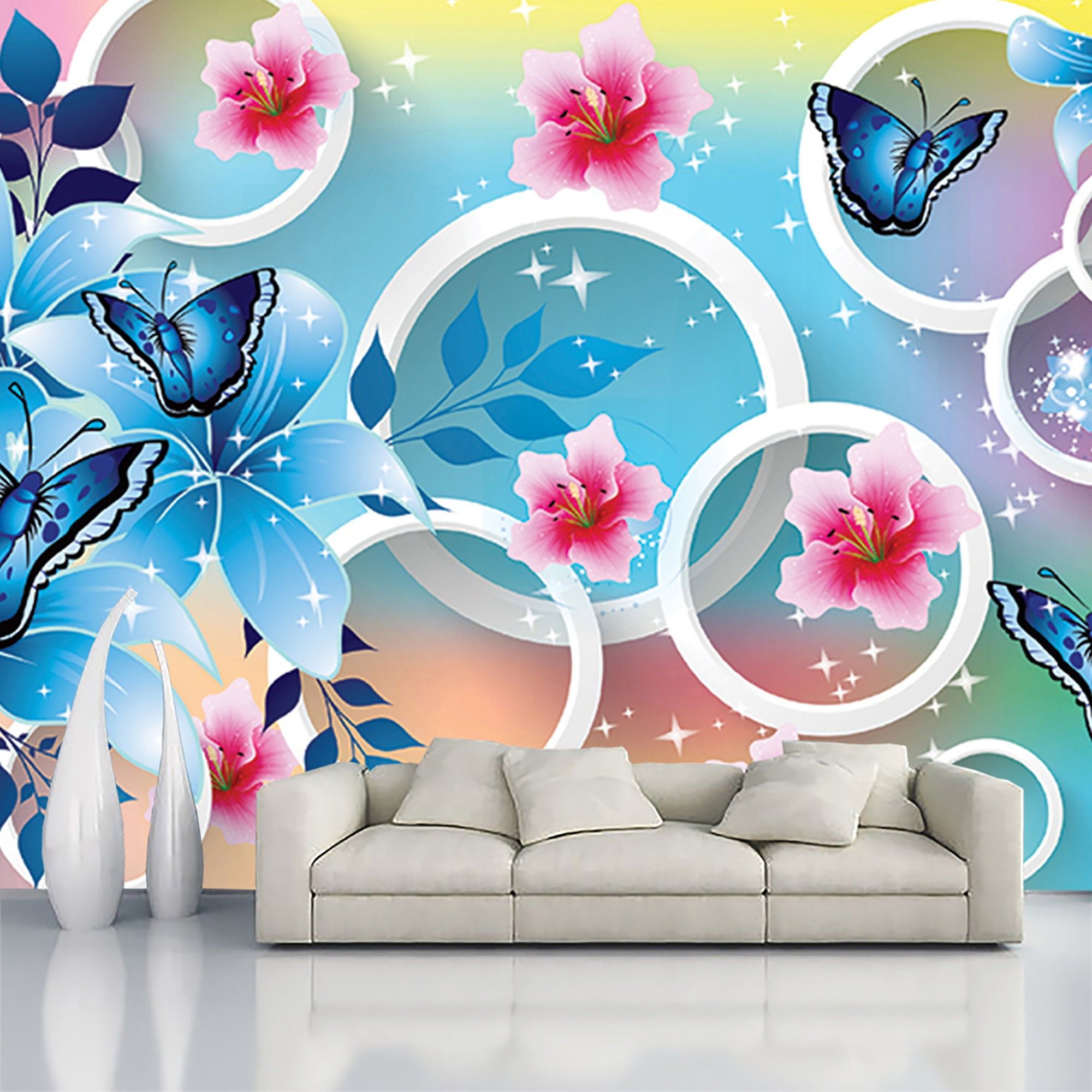 244 cm x 41 cm Waterproof Floral & Botanical Vinyl Wallpaper-image-3