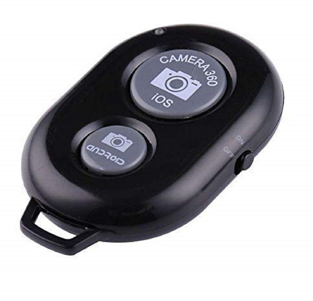 BUMTECH Wireless Bluetooth Shutter Remote Controller For Android and iOS Mobile Phones Camera Remote Control (Black) pack of -1Camera Remote Control-picture-22