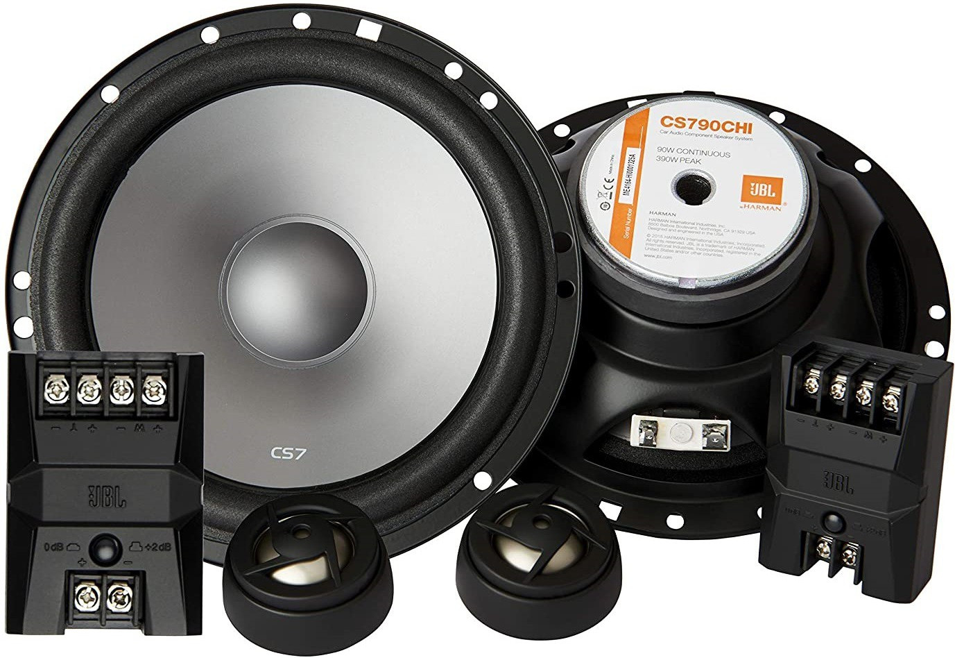 jbl 2-Way Speaker System - 6 1/2 Inches (16.5 Cms) Round - CS790CHI Component Car Speaker image 1