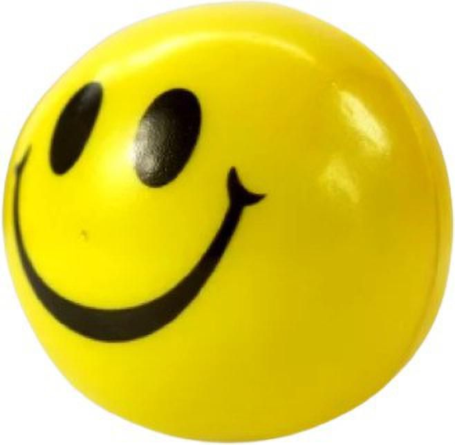 SMILE Face Squeeze Soft Ball, Kids Playing Small Ball (Yellow)- 7 cm
