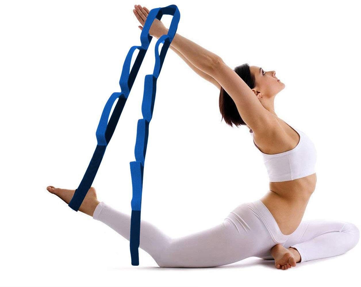 8 Loop Yoga Strap Made from Durable Nylon Cotton Yoga Strap-image-12
