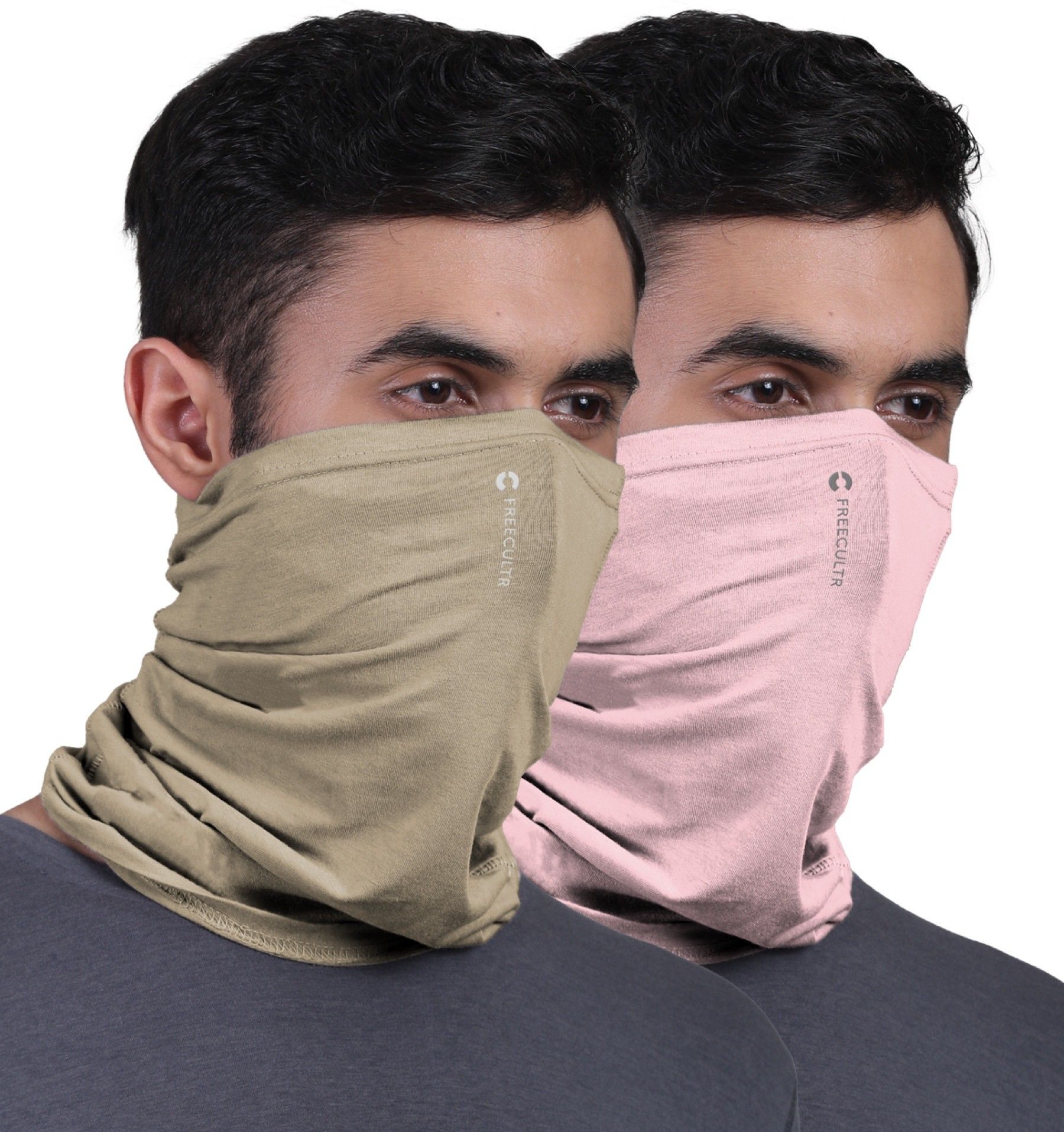 freecultr Unisex Anti Microbial Super Soft & Comfort Fit, Breathable Multipurpose Headband, Face Mask for Dust Protection Men Solid Bandana-picture-29
