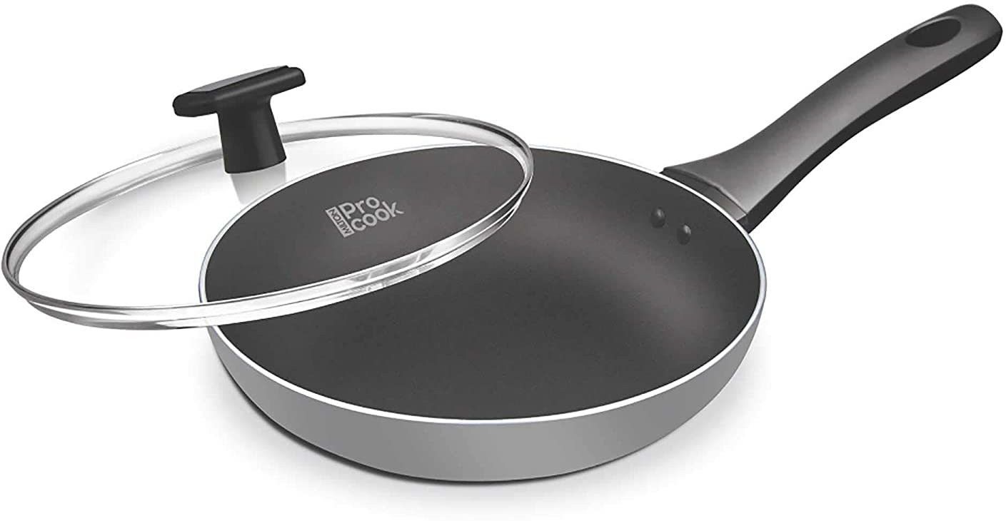 Pro Cook Black Pearl Induction Fry Pan with Glass Lid, 28 cm Fry Pan 28 cm diameter with Lid 2.5 L capacity-image-48