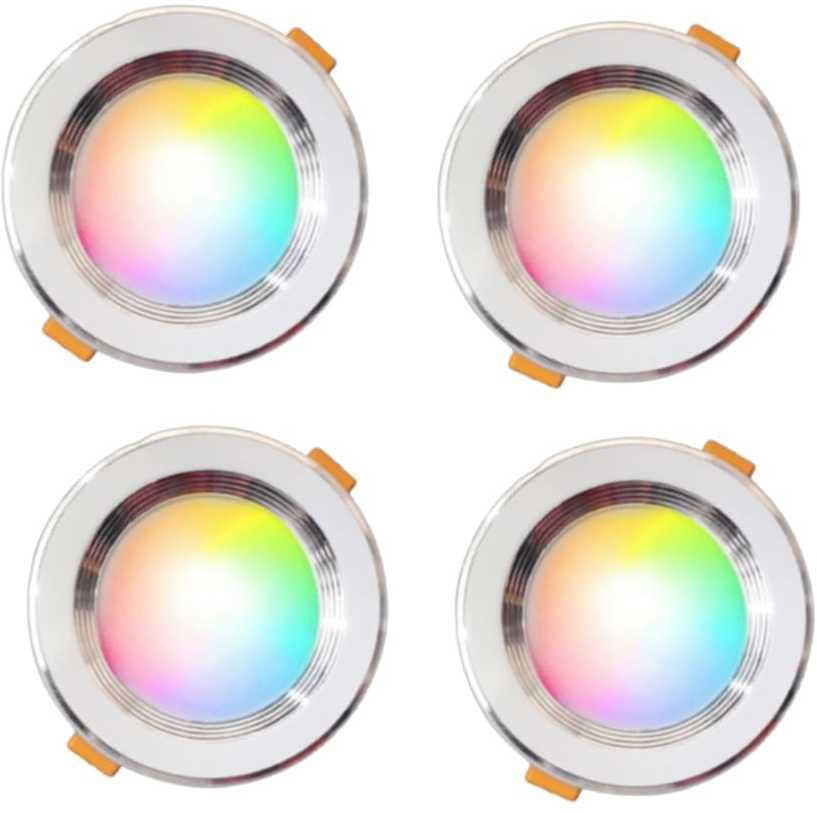 9W Multicoloure Led Down light Red Blue Pink Pack of 4 Recessed Ceiling Lamp-image-35