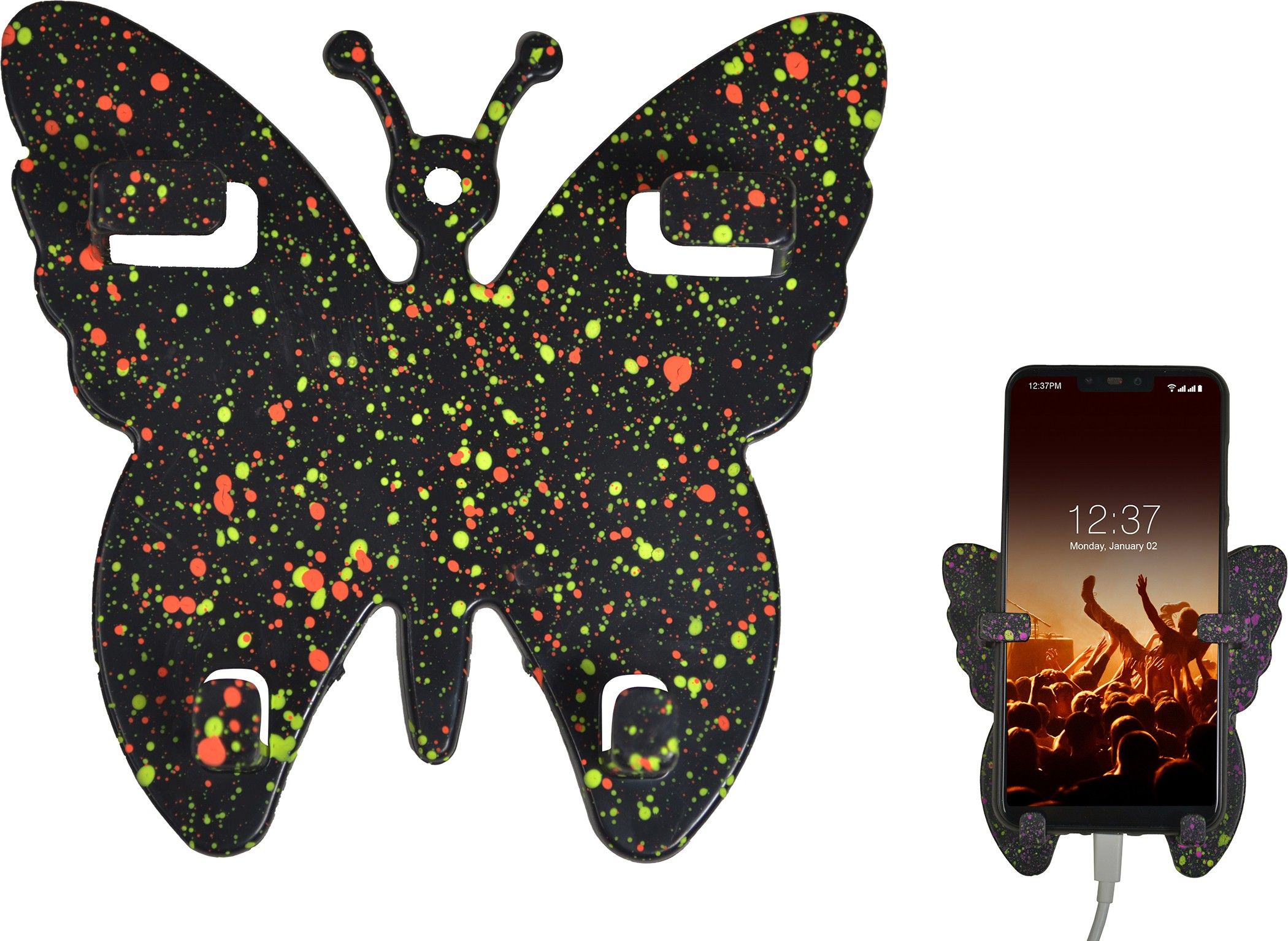 M/S DSNS Wall Mounted Butterfly Mobile Stand Mobile wall stand for charging, Plastic Wall Mount Charging Stand Mobile Holder Mobile Holder-image-19