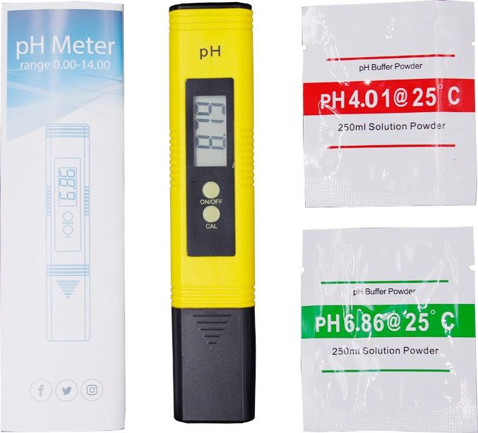 Portable LCD Digital PH Meter Pen Of Tester Accuracy 0.01 Aquarium Pool Water Wine Urine Water Purity Automatic Calibration Digital pH Meter