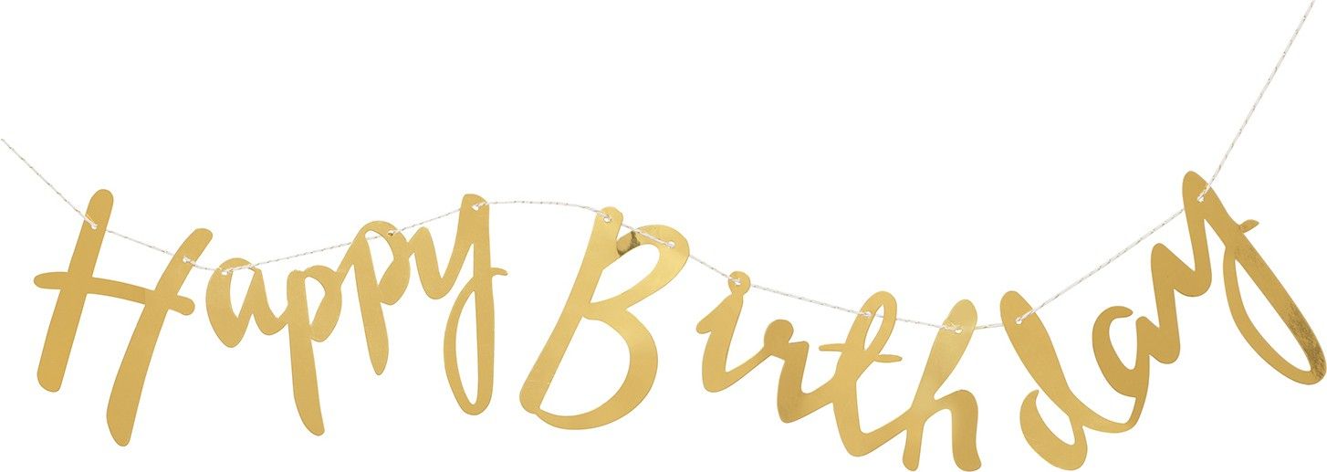 Golden Happy Birthday Banner/Birthday Banner/50th Birthday Decoration Banner Banner (Pack of 1) Banner-image-49