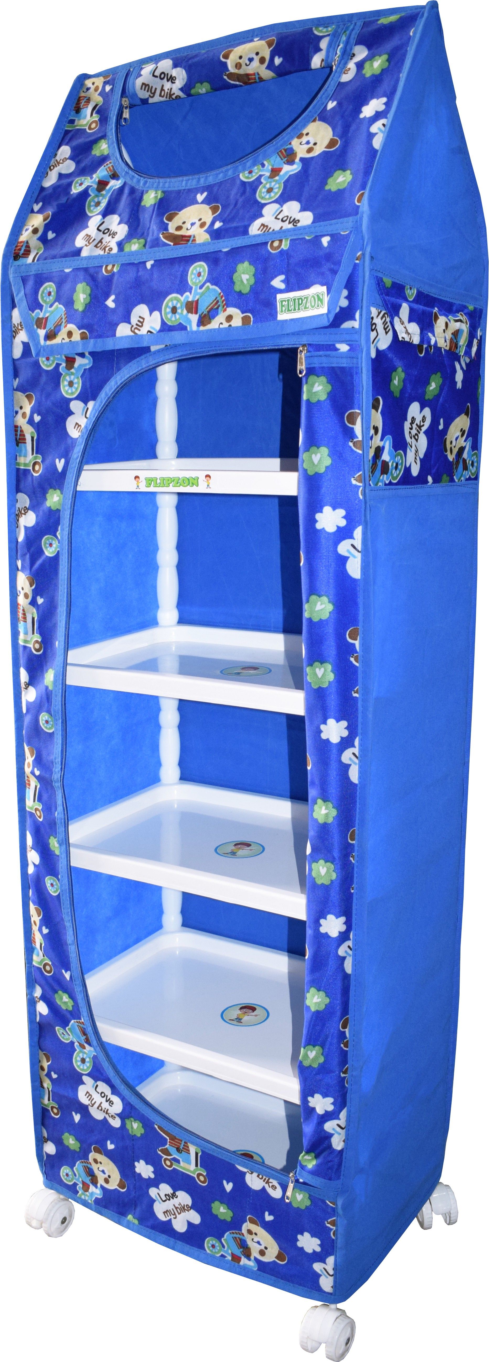 XL Multipurpose 6 Shelve PVC Collapsible Wardrobe-image-25