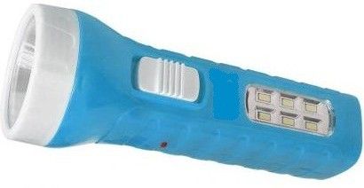 akr LED Torch Rechargeable Flashlight 15w , On/ Off Switch , SMD Rechargeable torch ( BLUE ) RECHARGEABLE Torch-picture-25
