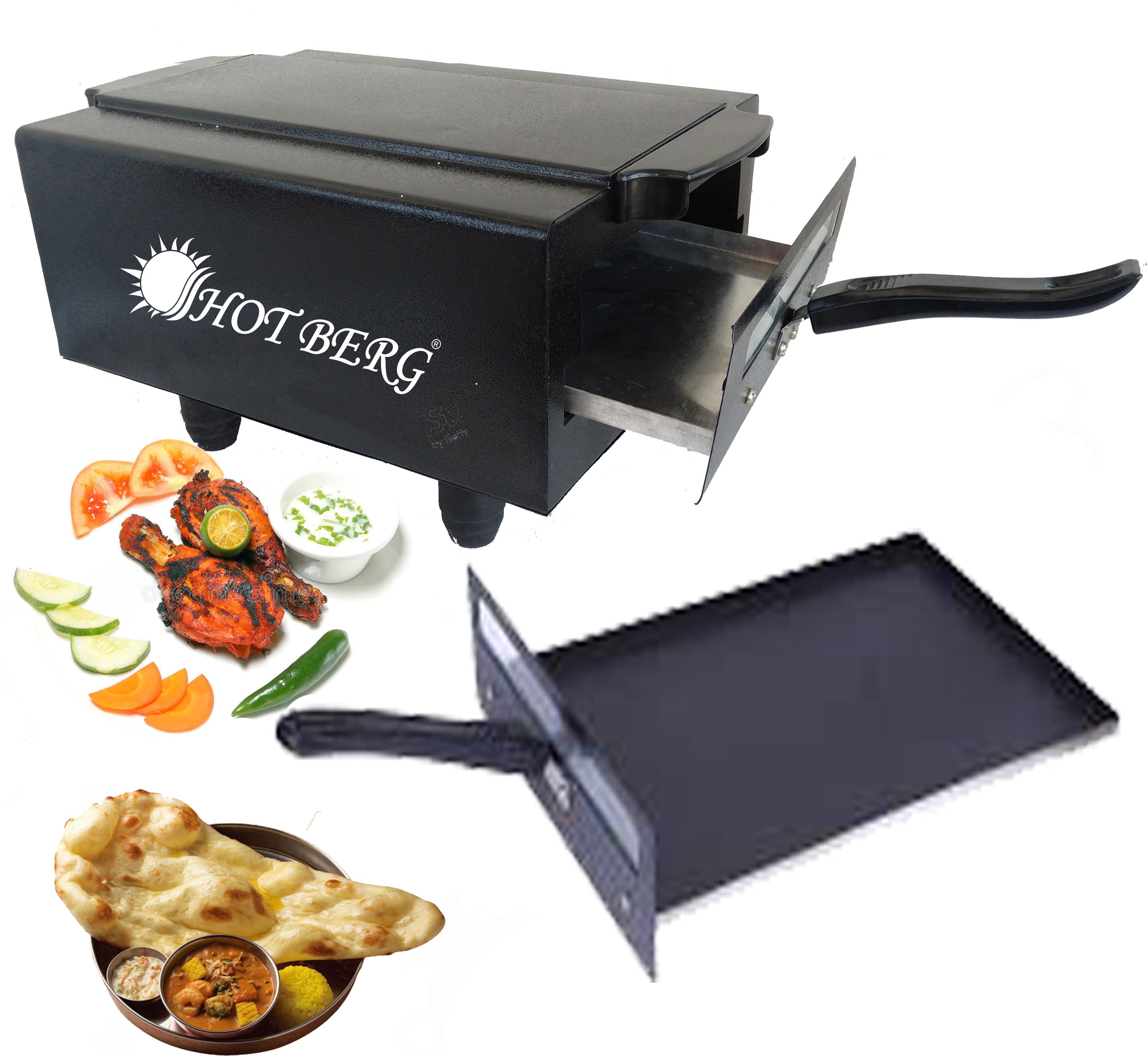 14 Inches 2000W Non Stick Trey electric tandoor wit extra accessories hand gloves,recipe book,pizza cutter,grill stand jali comboo Electric Tandoor
