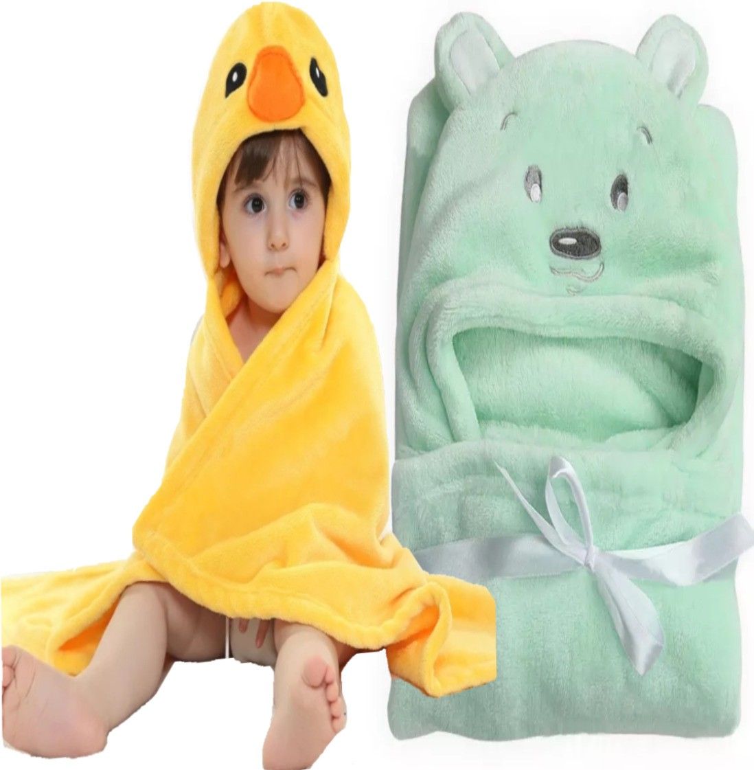 brandonn Cartoon Crib Hooded Baby Blanket for AC Room-picture-23