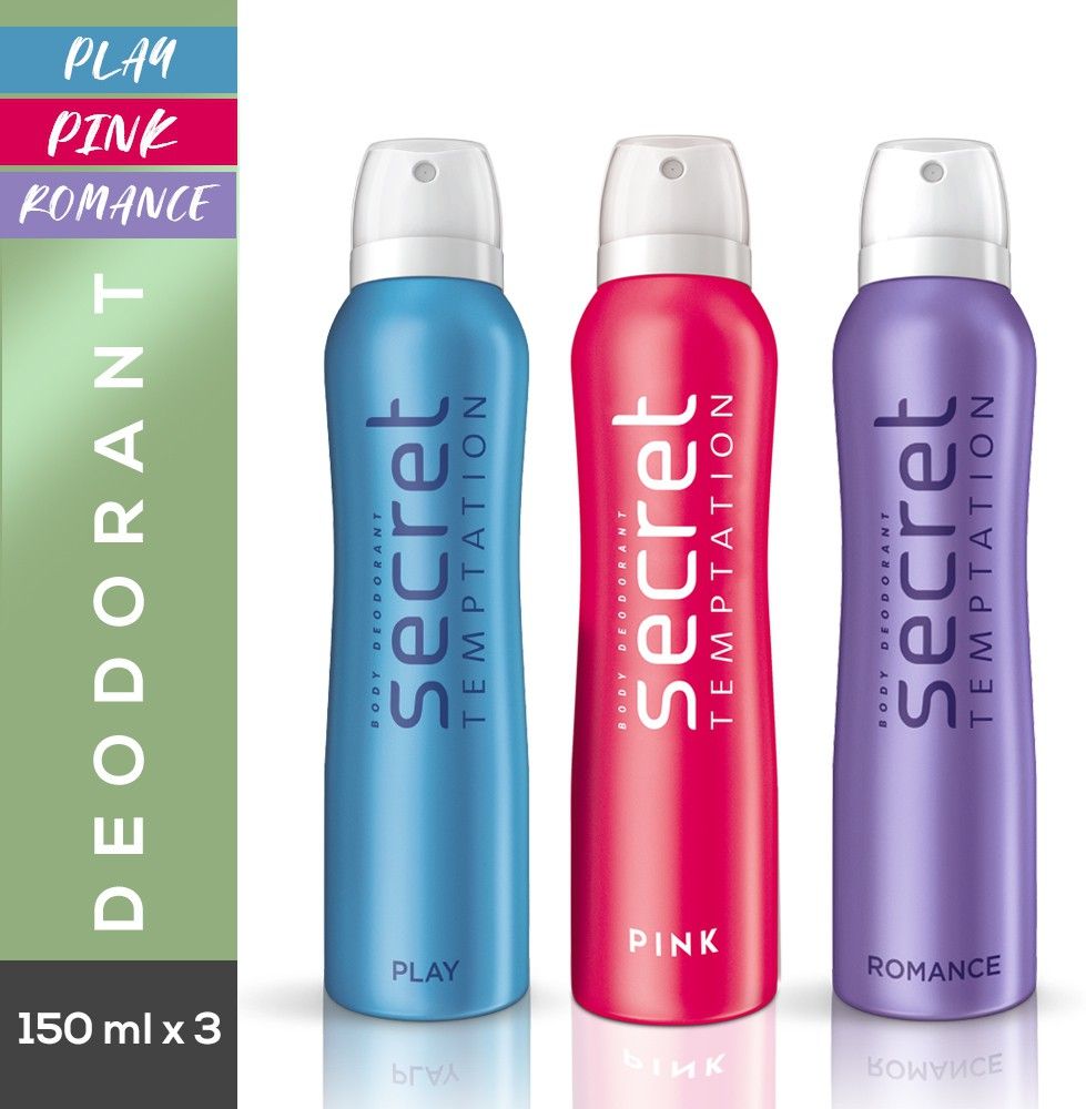 secret temptation Romance, Play and Pink Deodorant Combo Deodorant Spray - For Women-picture-21