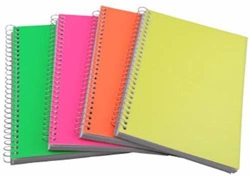 sharma business A4 Size Spiral NOTEOOK for Making Notes and EXAM Preparation Full Plain Pure White Sheet 75 GSM PACK OF 4 A4 Notebook PLAIN 200 Pages-picture-14