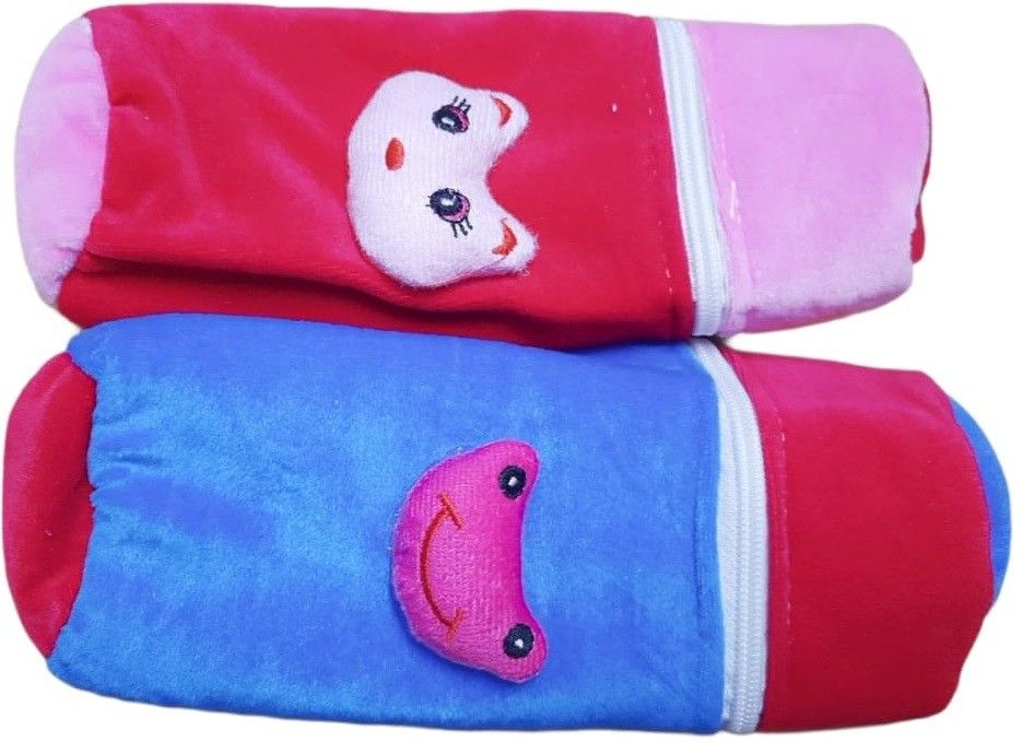 little monkeys baby bottle covers velvet with a zip in a beautiful design n fabric (;arge size)-picture-27