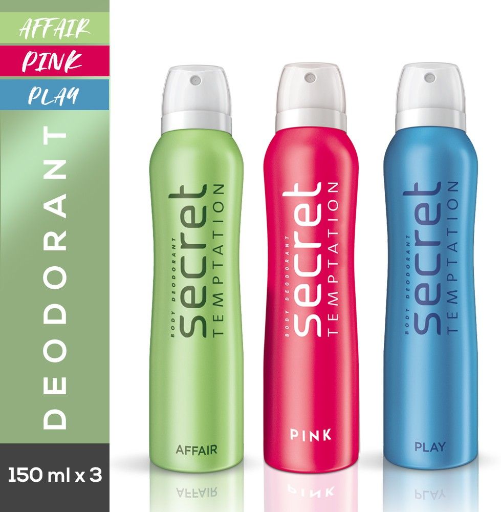 secret temptation Affair, Play and Pink Deodorant Combo Deodorant Spray - For Women-picture-20