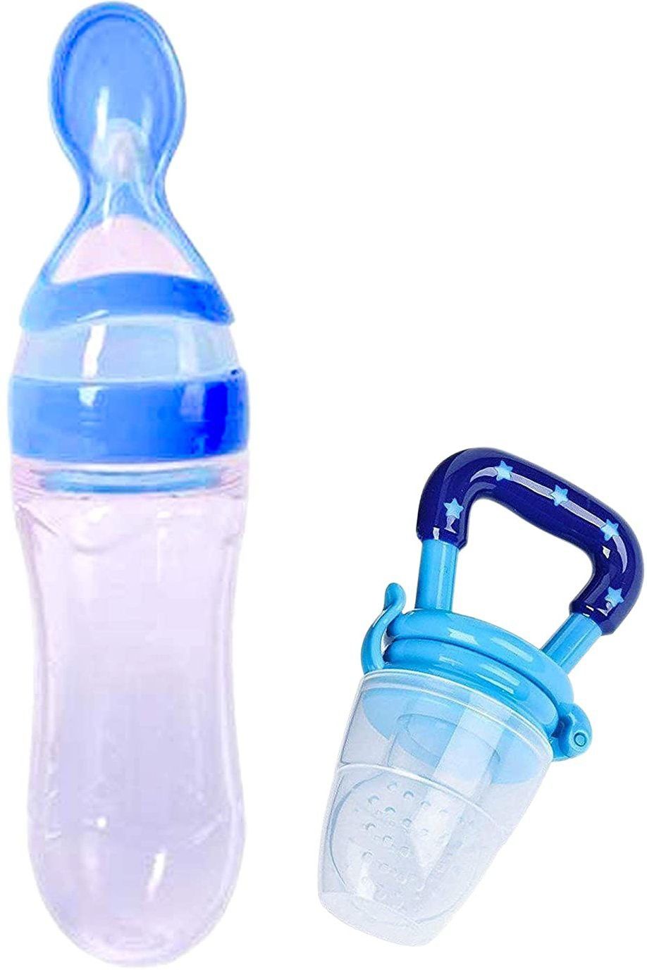 Baby Silicone Food Feeder And Fruit Nibbler Combo Teether and Feeder Teether and Feeder- Silicone