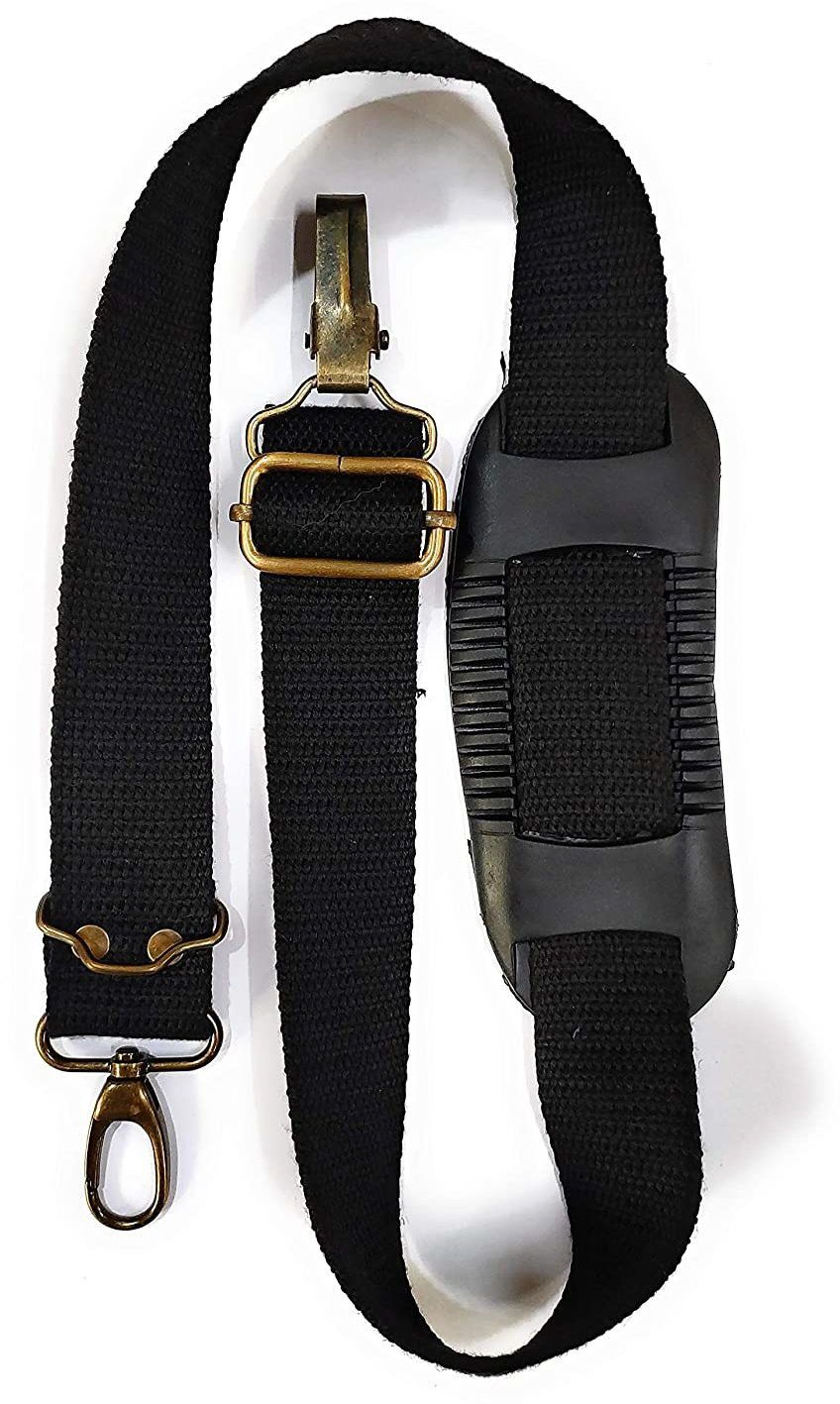 START NOW Gun Belt, Hand-Made, Made up of Cotton, a Buckle Used for Easy Attachment and a Fully Rubberized Gripper for a Perfect Grip. (Jet Black) Strap-image-42