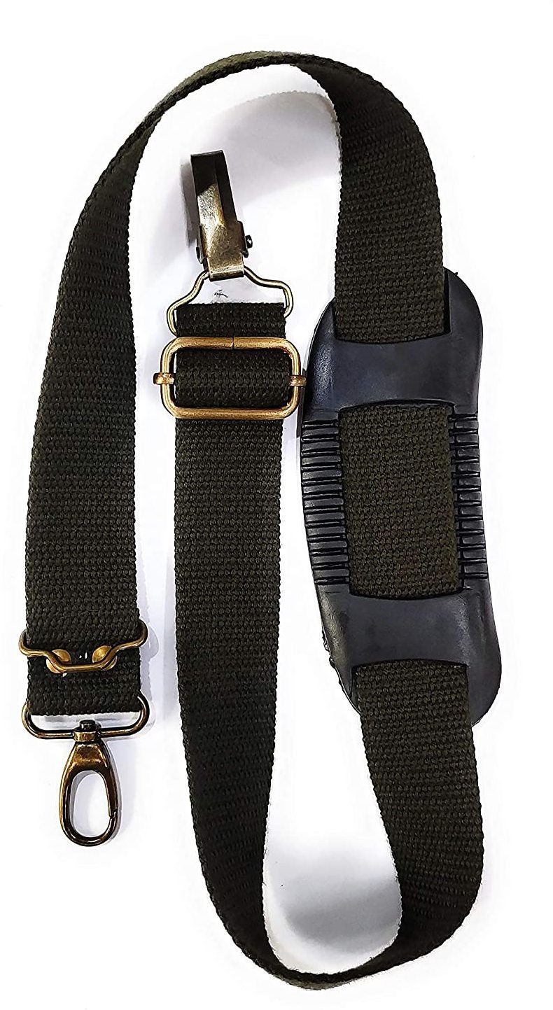 START NOW Gun Belt, Hand-Made, Made up of Cotton, a Buckle Used for Easy Attachment and a Fully Rubberized Gripper for a Perfect Grip. (Military Green) Strap