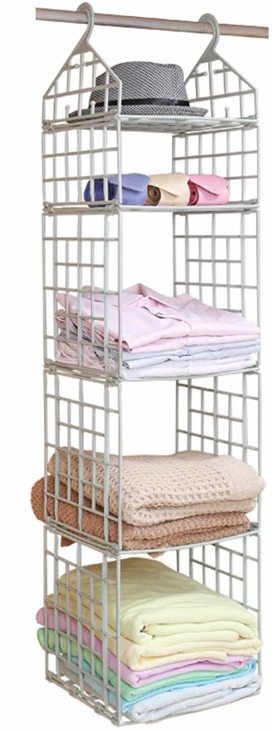 nh world 5 Layers Foldable Cloth Storage PVC Collapsible Wardrobe-picture-45